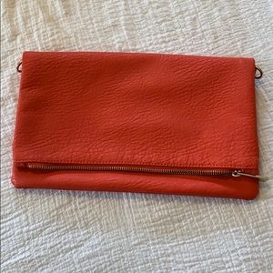 Red Fold-Over Clutch from Express